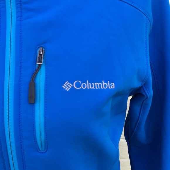 Sky Blue Zip up Columbia Jacket - Picture 2 of 8